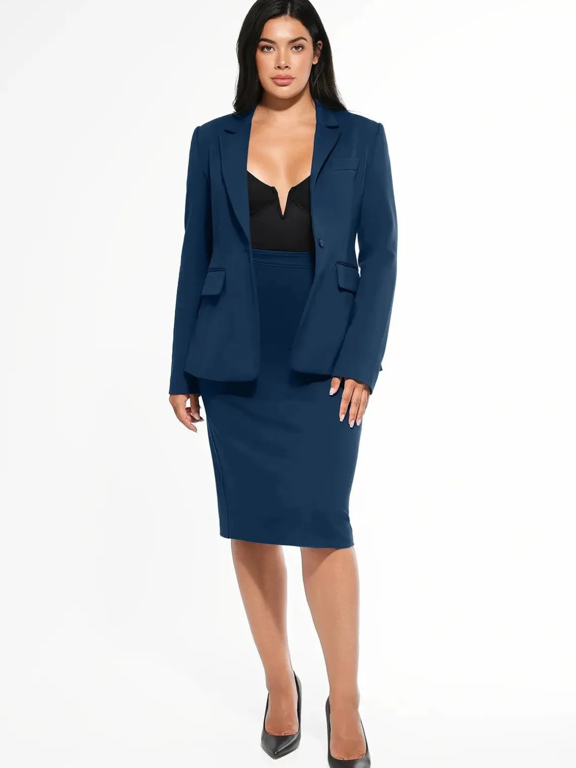 Shape-Sculpting Fitted Blazer