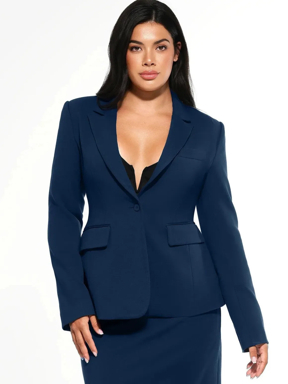 Shape-Sculpting Fitted Blazer