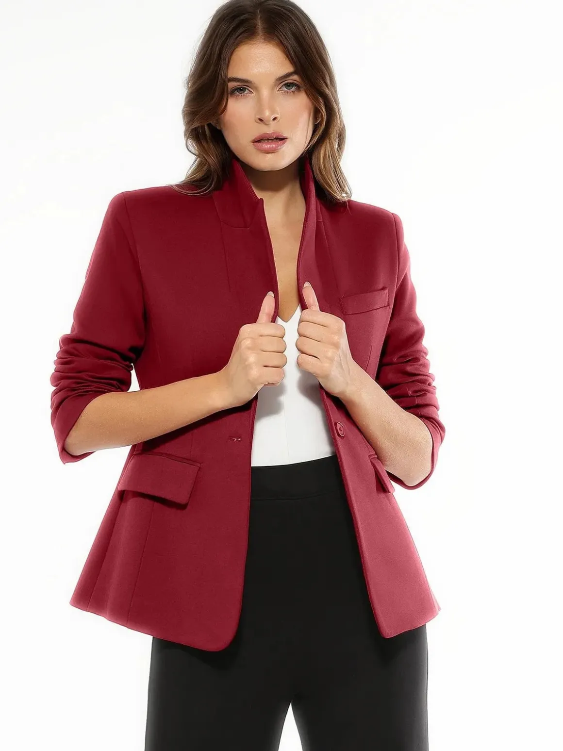 Shape-Sculpting Fitted Blazer