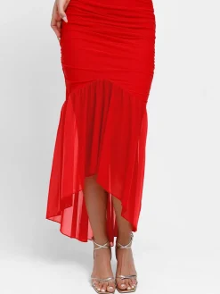 Shapewear Bluetag Cooling Ruched Mesh Bodycon Maxi Dress