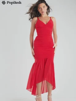 Shapewear Bluetag Cooling Ruched Mesh Bodycon Maxi Dress