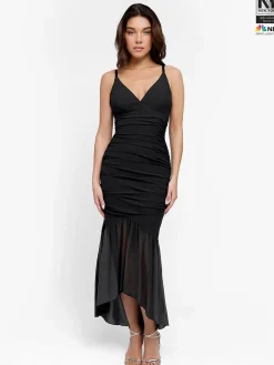 Shapewear Bluetag Cooling Ruched Mesh Bodycon Maxi Dress