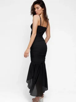 Shapewear Bluetag Cooling Ruched Mesh Bodycon Maxi Dress