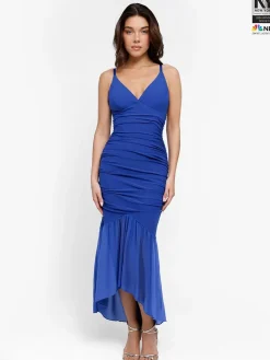 Shapewear Bluetag Cooling Ruched Mesh Bodycon Maxi Dress