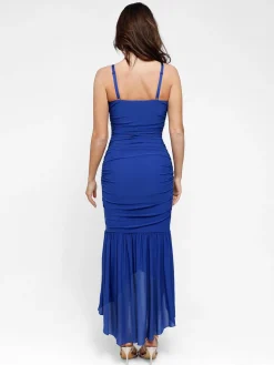 Shapewear Bluetag Cooling Ruched Mesh Bodycon Maxi Dress