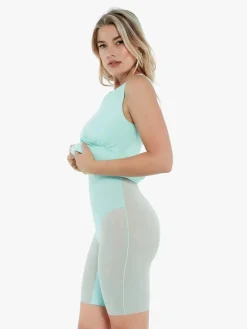 Shapewear Boatneck Draped Sculpting Maxi Dress