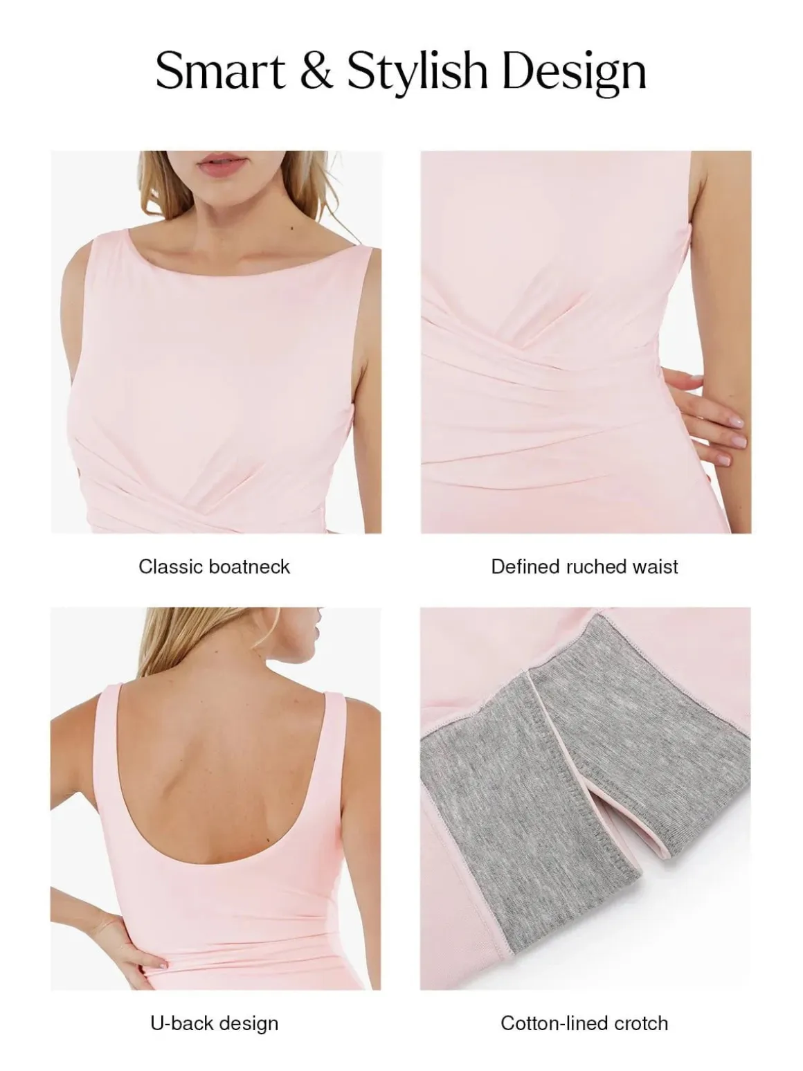 Shapewear Boatneck Draped Sculpting Maxi Dress