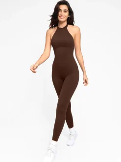 Shapewear Body-Sculpting Halter Neck Jumpsuit