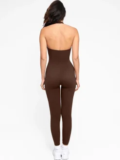 Shapewear Body-Sculpting Halter Neck Jumpsuit