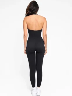 Shapewear Body-Sculpting Halter Neck Jumpsuit