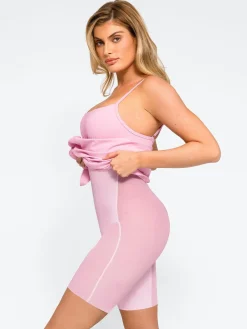 Shapewear Built-In Sculpting A-Line Midi Slip Dress