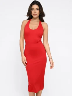 Shapewear Built-In Sculpting Midi Dress or Jumpsuit