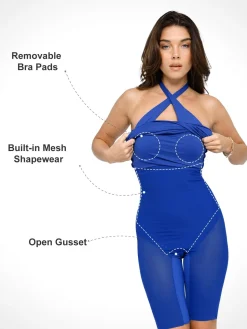 Shapewear Built-In Sculpting Midi Dress or Jumpsuit