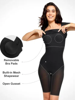 Shapewear Built-In Sculpting Midi Dress or Jumpsuit