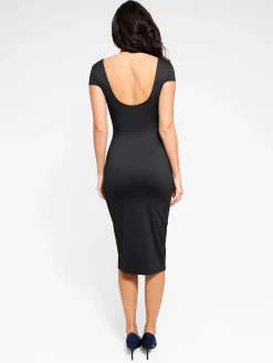 Shapewear Built-In Sculpting Midi Dress or Jumpsuit