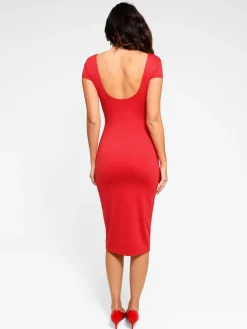 Shapewear Built-In Sculpting Midi Dress or Jumpsuit