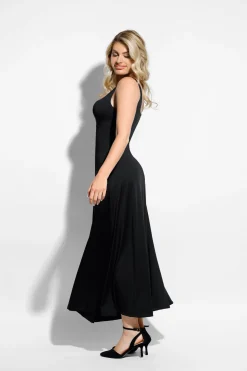 Shapewear Built-In Tummy Control A-Line Midi Dresses