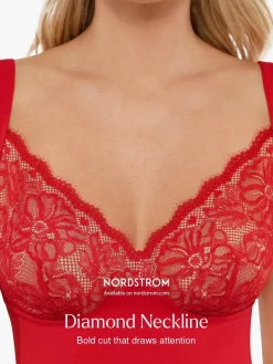 Shapewear Cap Sleeve Slimming Lace Cup Bodysuit