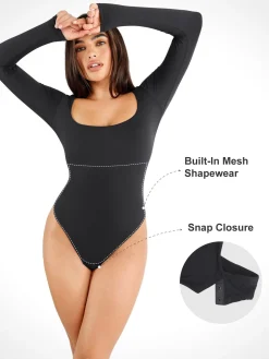 Shapewear Cloudsense Long Sleeve Seamless Bodysuit