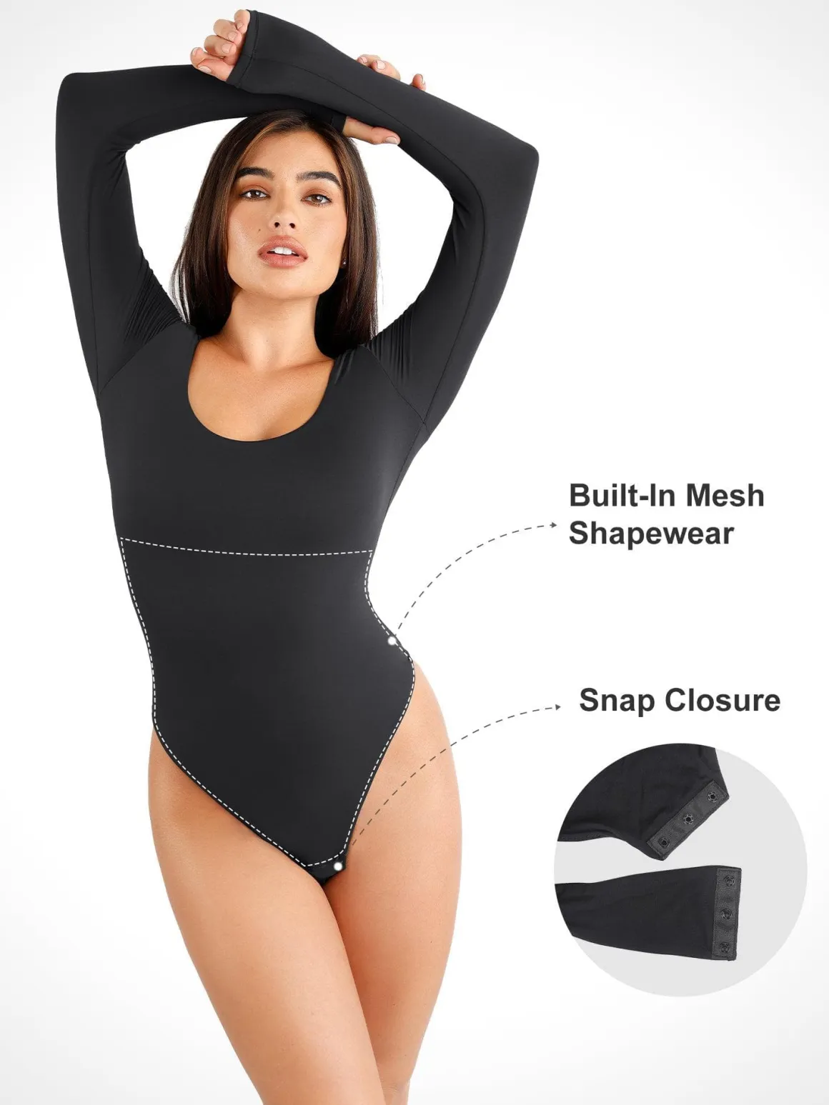 Shapewear Cloudsense Seamless Slimming Thong Bodysuits