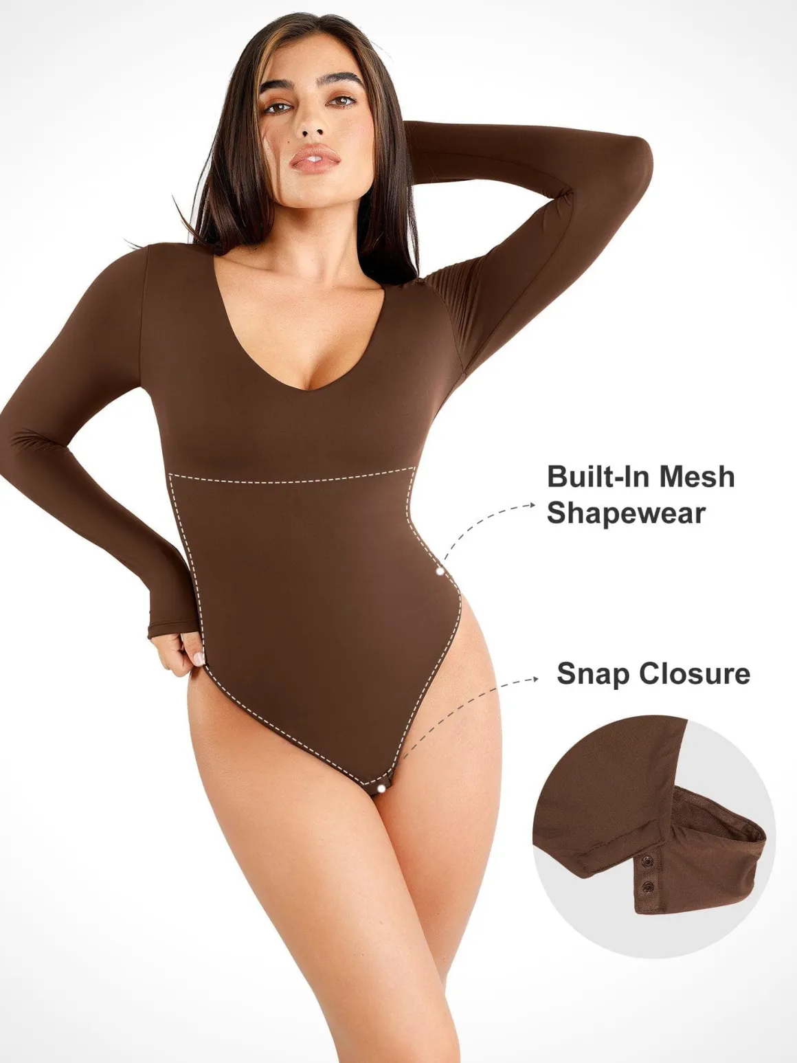 Shapewear Cloudsense Seamless Slimming Thong Bodysuits