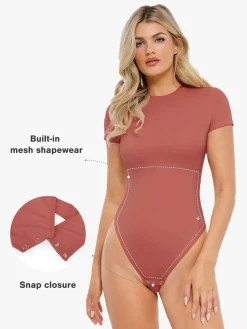 Shapewear Cloudsense Short Sleeve Crew-Neck Bodysuit
