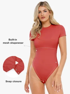 Shapewear Cloudsense Short Sleeve Crew-Neck Bodysuit