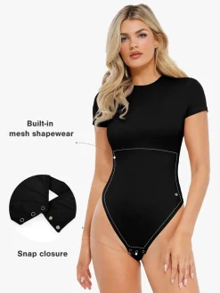 Shapewear Cloudsense Short Sleeve Crew-Neck Bodysuit