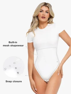 Shapewear Cloudsense Short Sleeve Crew-Neck Bodysuit