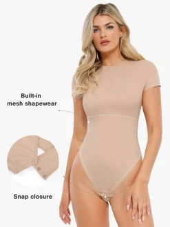 Shapewear Cloudsense Short Sleeve Crew-Neck Bodysuit