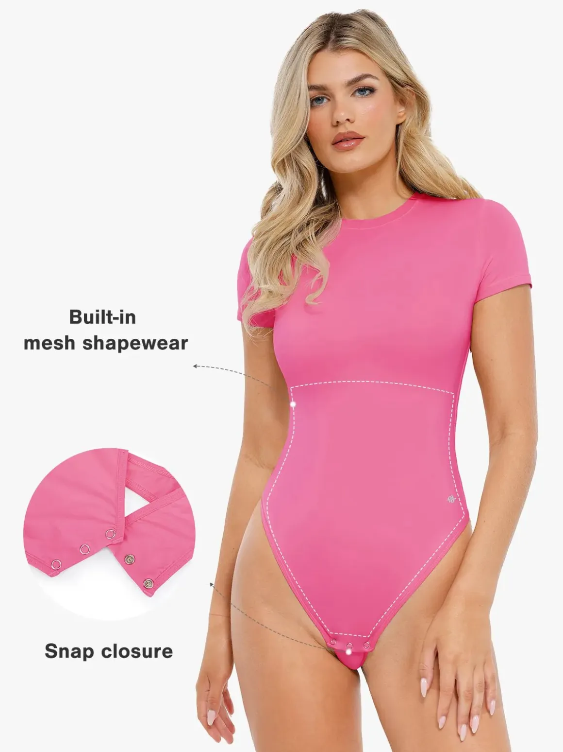 Shapewear Cloudsense Short Sleeve Crew-Neck Bodysuit