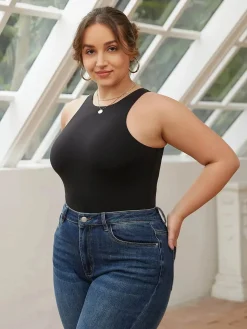 Shapewear Cloudsense Sleeveless Cutaway Round Neck Bodysuit