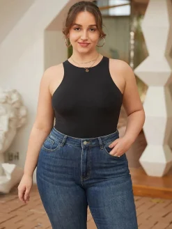 Shapewear Cloudsense Sleeveless Cutaway Round Neck Bodysuit