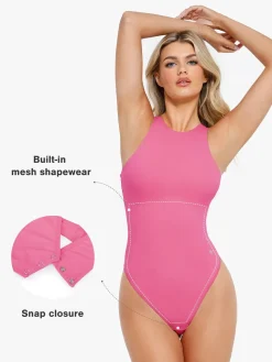 Shapewear Cloudsense Sleeveless Cutaway Round Neck Bodysuit