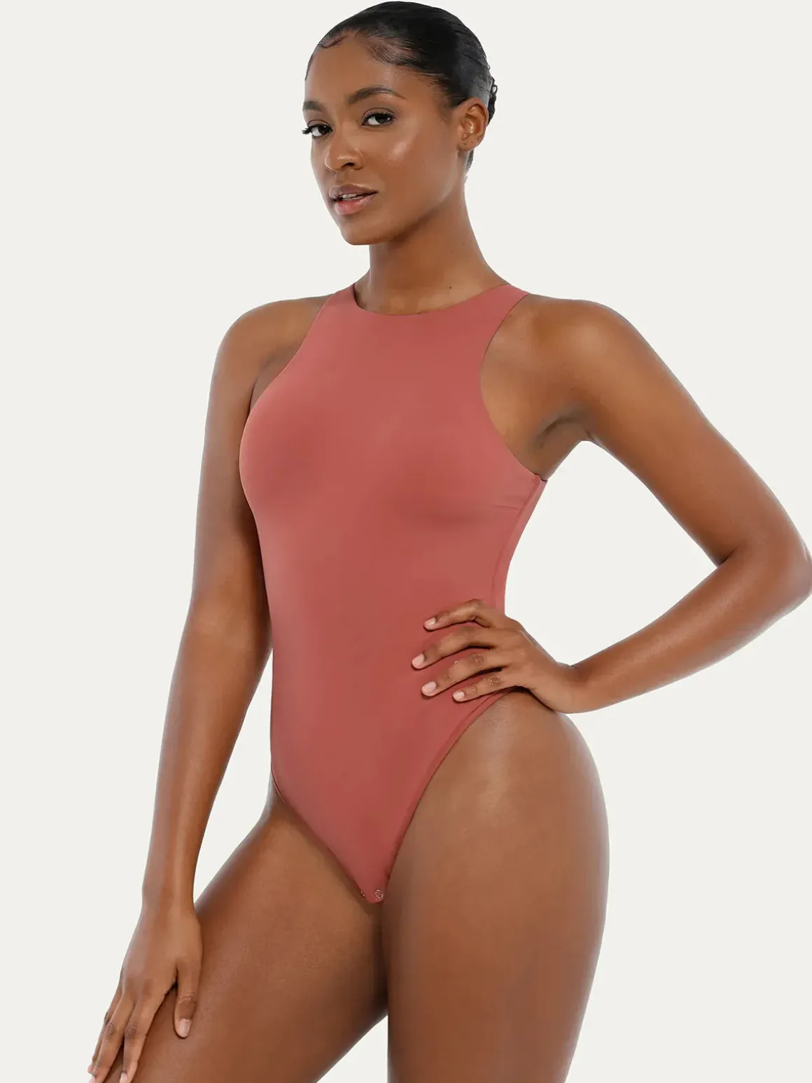 Shapewear Cloudsense Sleeveless Cutaway Round Neck Bodysuit