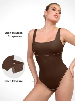 Shapewear CloudSense Tank Neck Low Back Sculpting Bodysuit