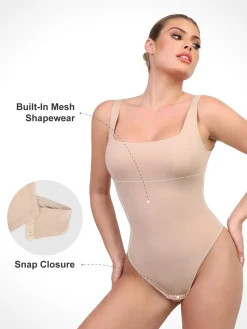Shapewear CloudSense Tank Neck Low Back Sculpting Bodysuit