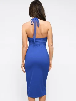 Shapewear Convertible Backless Halter Sculpting Midi Dress