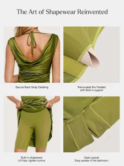 Shapewear Convertible Shine Sculpting Mermaid Dress
