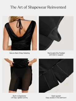 Shapewear Convertible Shine Sculpting Mermaid Dress