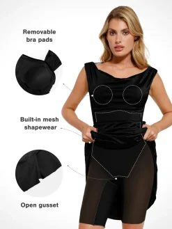 Shapewear Convertible Shine Sculpting Mermaid Dress