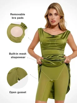 Shapewear Convertible Shine Sculpting Mermaid Dress