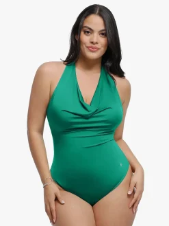 Shapewear Cowl Neck Halter Tummy Control Bodysuit