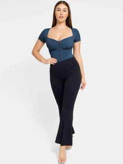 Shapewear Denim Sculpting Dress or Bodysuit or Jumpsuit