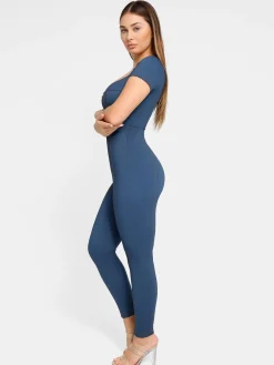Shapewear Denim Sculpting Dress or Bodysuit or Jumpsuit