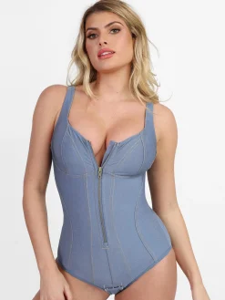 Shapewear Denim Sculpting Dress or Bodysuit or Jumpsuit