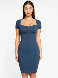 Shapewear Denim Sculpting Dress or Bodysuit or Jumpsuit