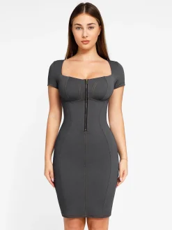 Shapewear Denim Sculpting Dress or Bodysuit or Jumpsuit