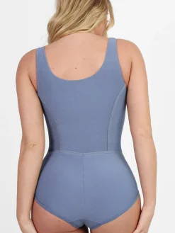 Shapewear Denim Tummy Control Corset Bodysuit