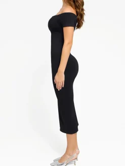 Shapewear Eco-Friendly Off Shoulder Seamless Dress